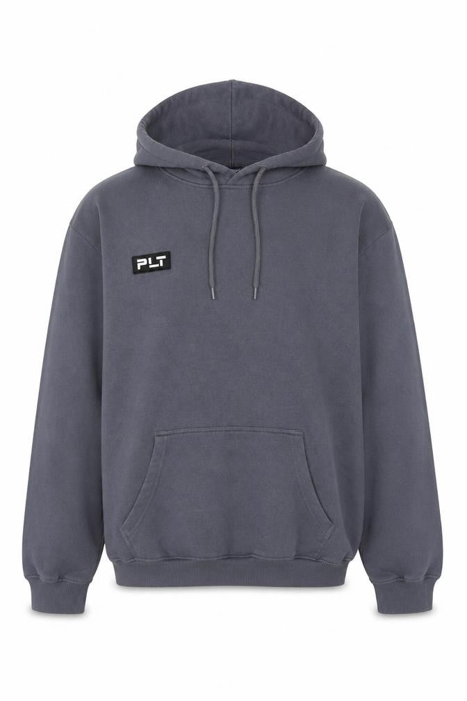 PRETTYLITTLETHING Men's Grey Pullover Hoodie XL Fleece Cotton Blend