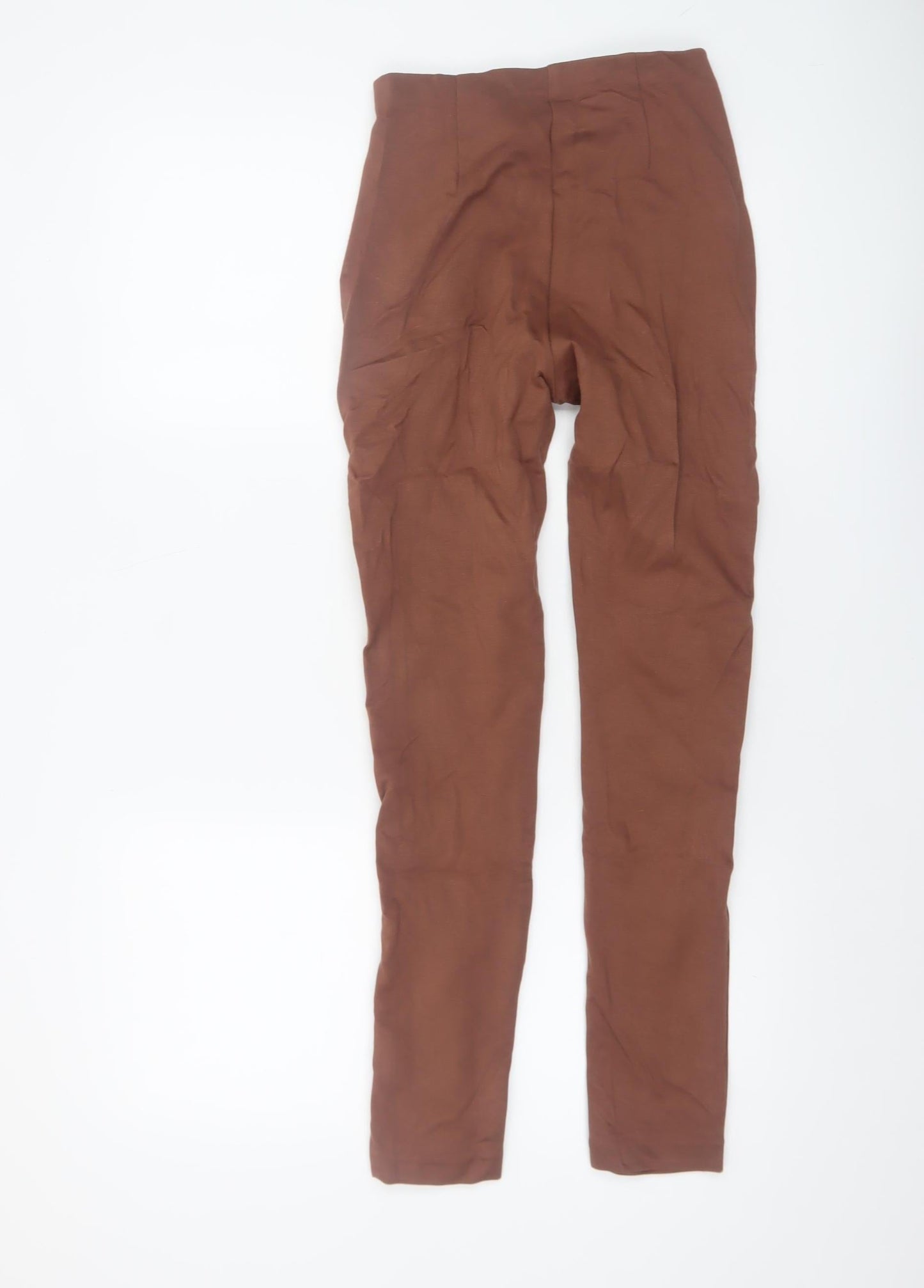 Guess Marciano Women’s Brown Leather Skinny Trousers Size 12
