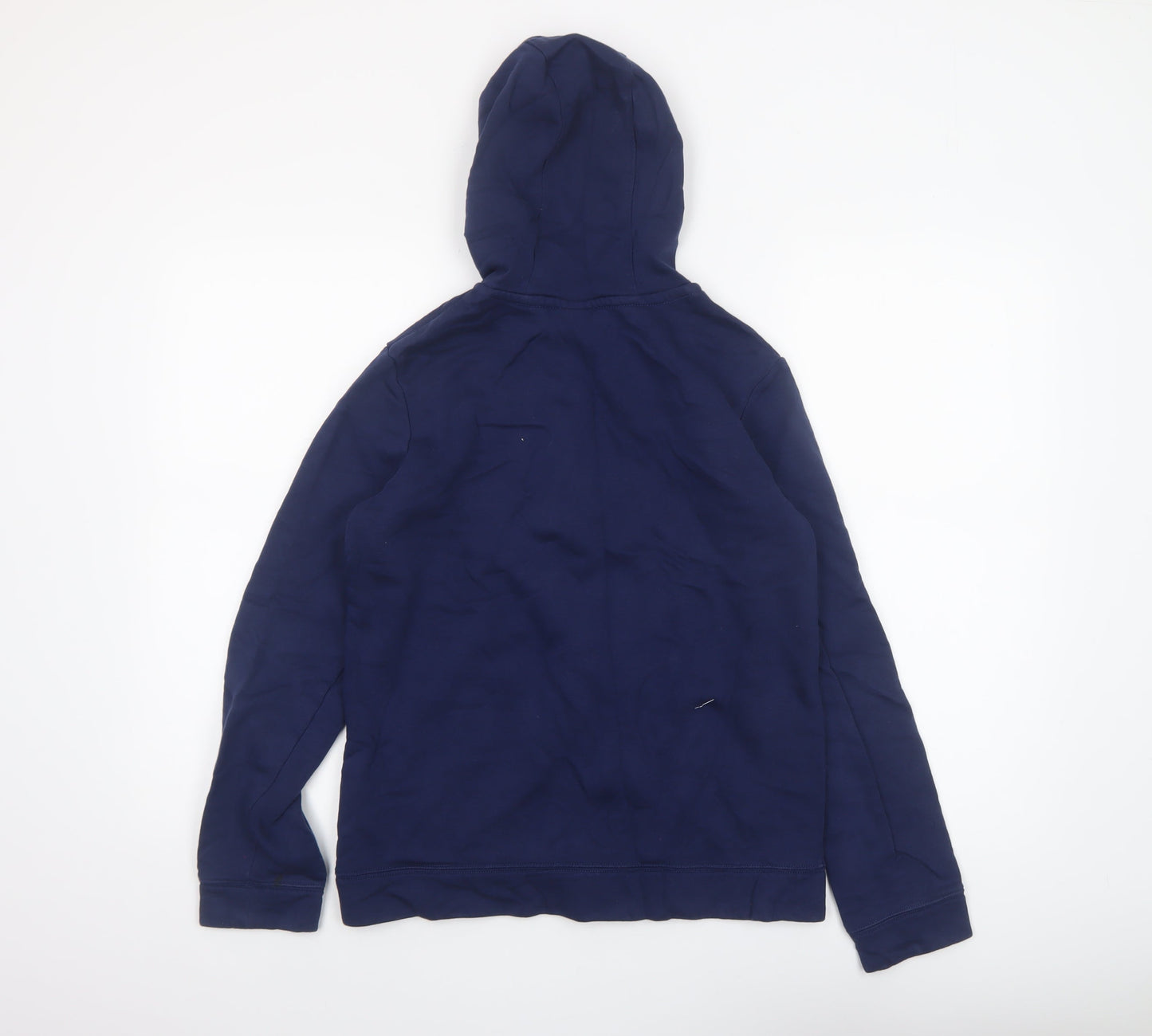 Nike Boys Navy Full Zip Hoodie XL 158-170cm Cotton Blend Casual Wear