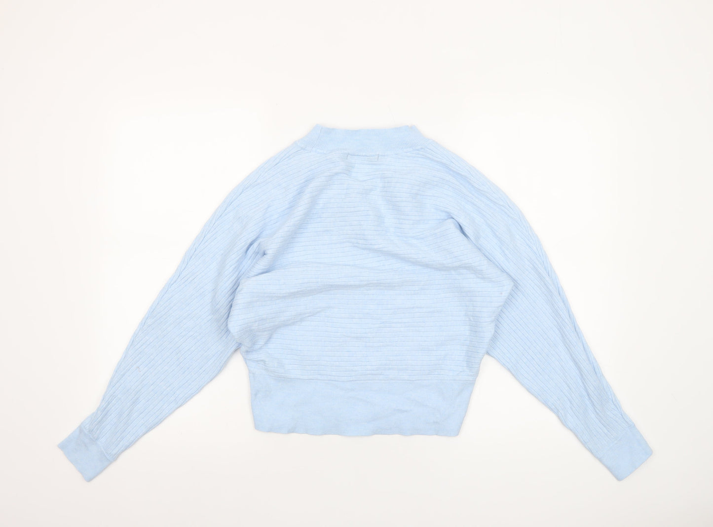 Dunnes Women's Blue V-Neck Knit Jumper Size S