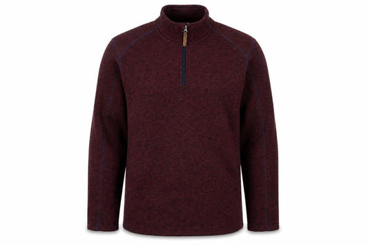 Mountain Warehouse Men's Red 1/4 Zip Fleece Sweatshirt Size L