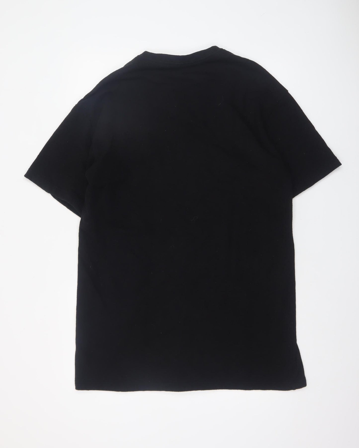 & Other Stories Women Black Embroidered Rose T-Shirt Dress S