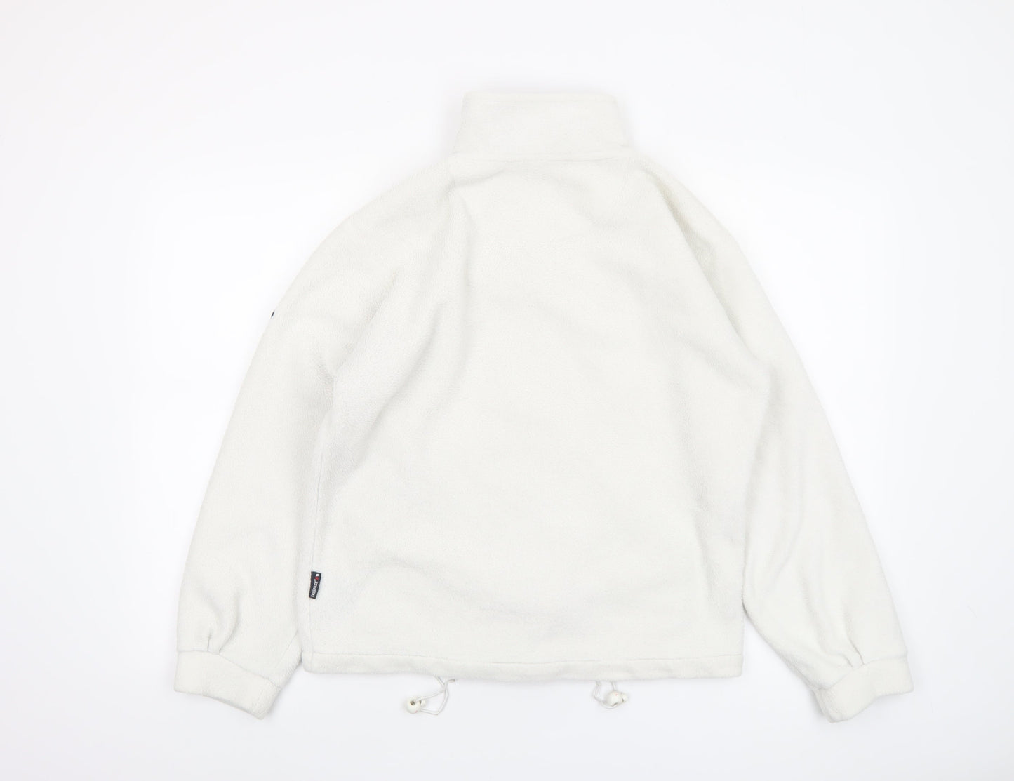 Trespass Womens White Fleece Jacket Size S Full Zip Outdoor Warm Layer