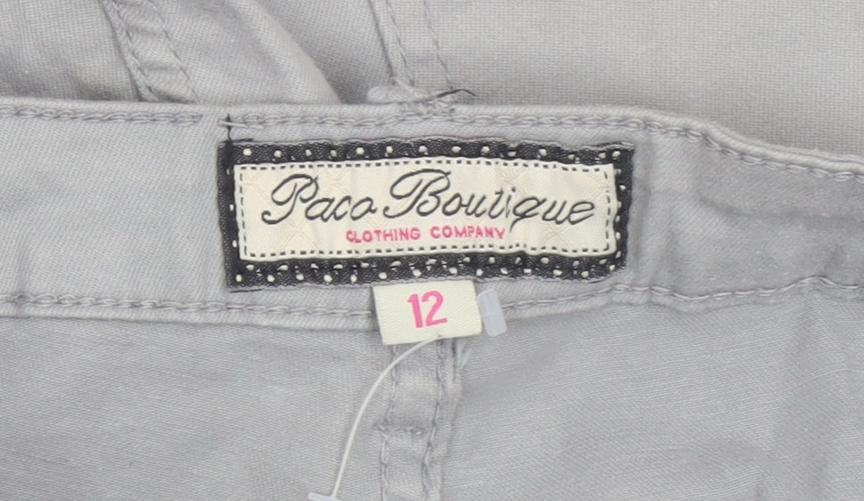 Paco Boutique Women Grey Size 12 Chino Trousers