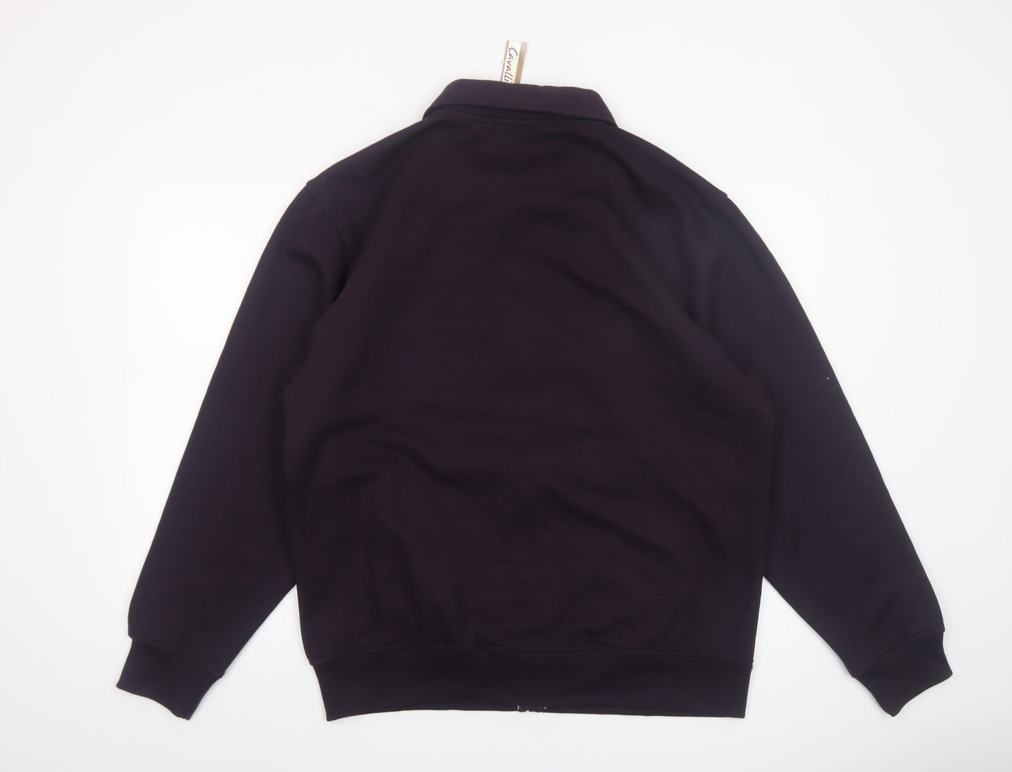 Cavallo Men's Black XL Full Zip Striped Casual Jacket