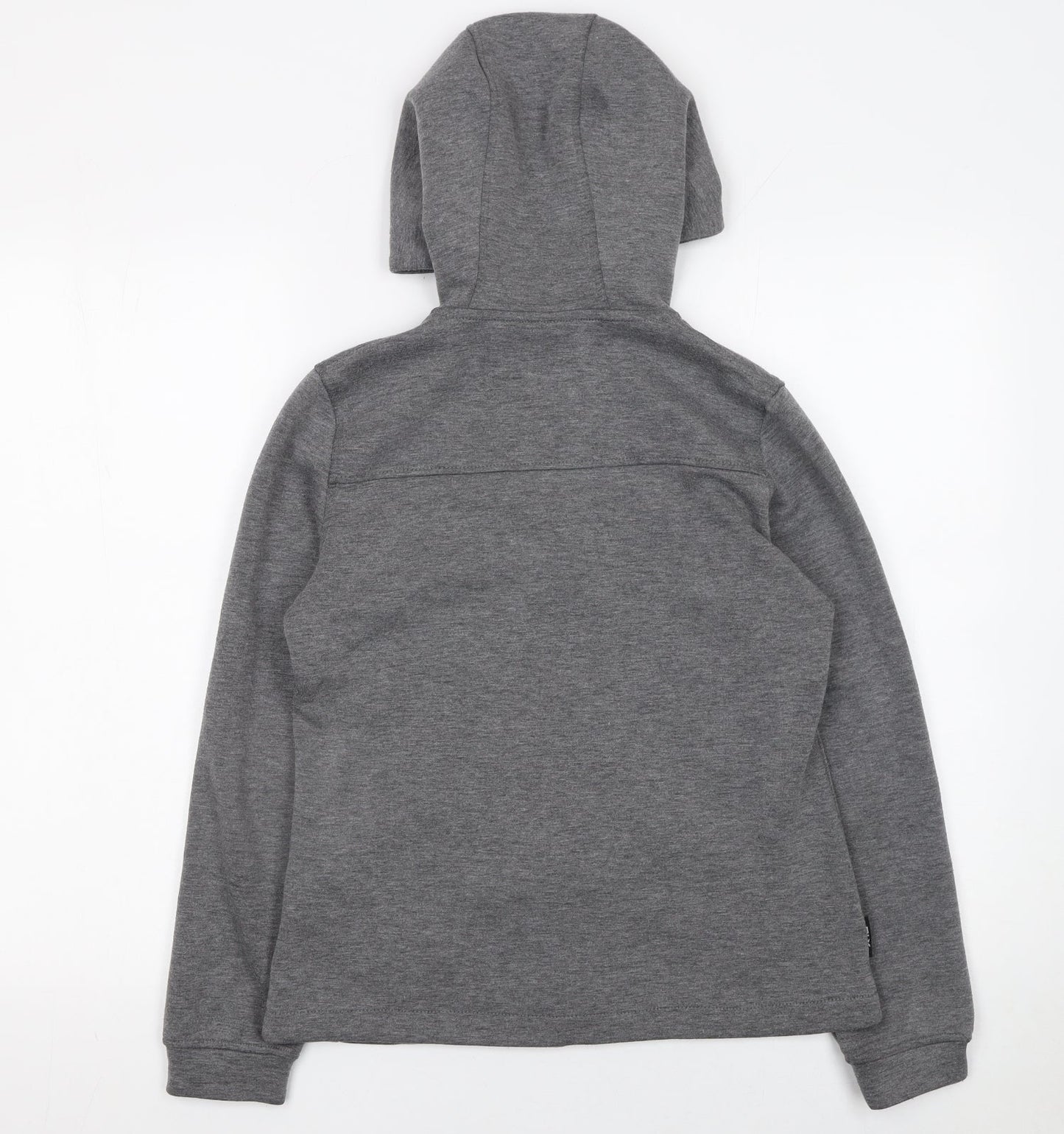 DLX Athletic Womens Grey Full Zip Hoodie XXS Polyester Blend