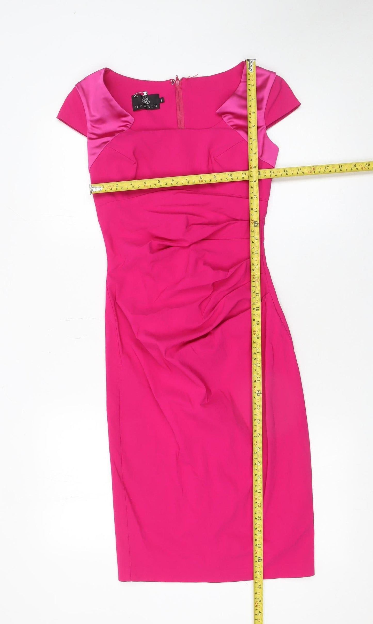 Hybrid Women's Pink Size 8 Bodycon Knee Length Dress