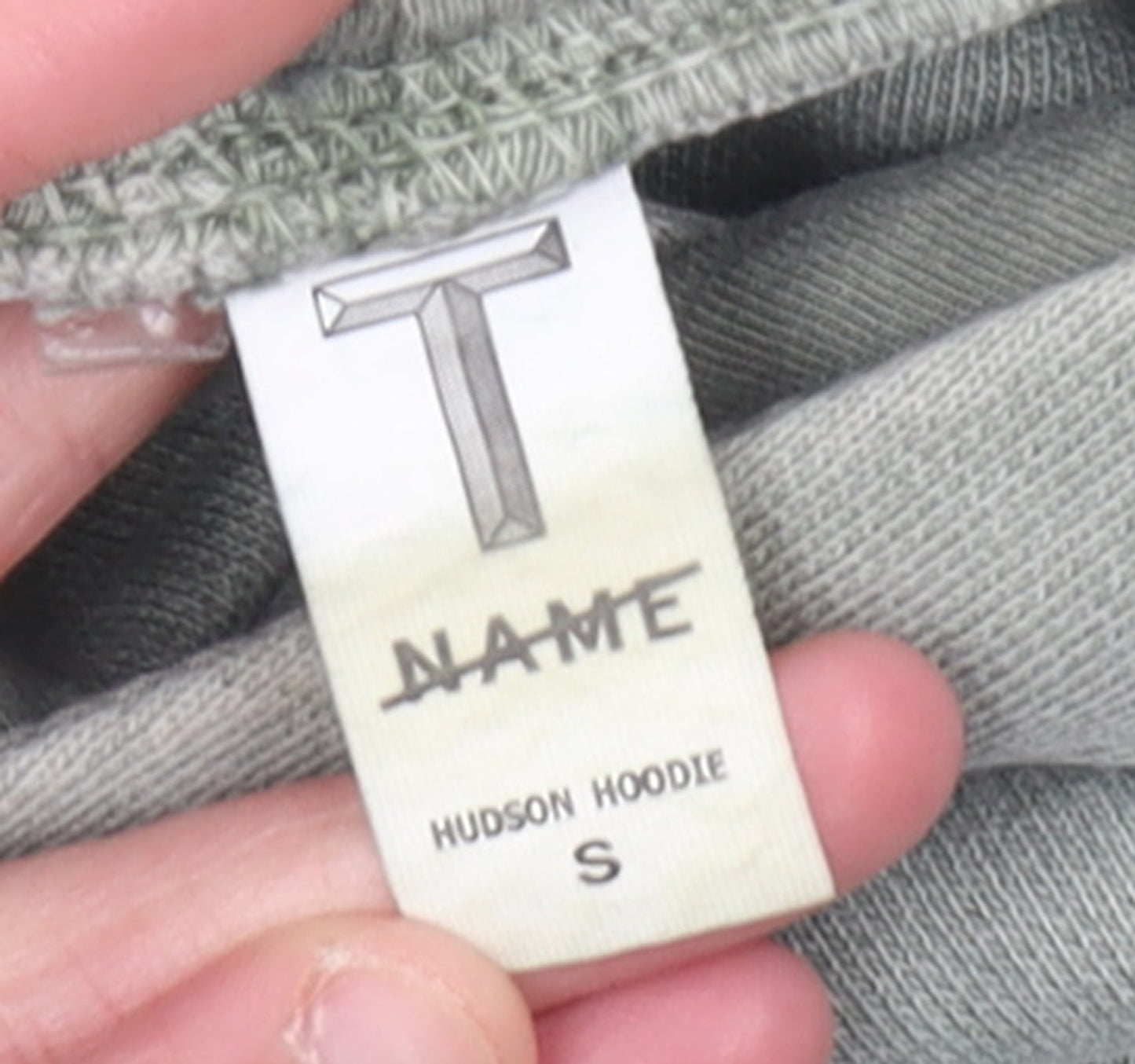 T Name Men's Green Small Pullover Hoodie with Logo Print