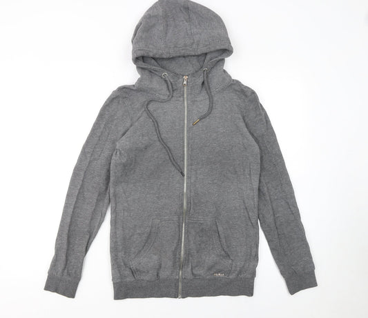 Cluivin Women’s Grey Full Zip Hoodie Size S Cotton Blend Casual