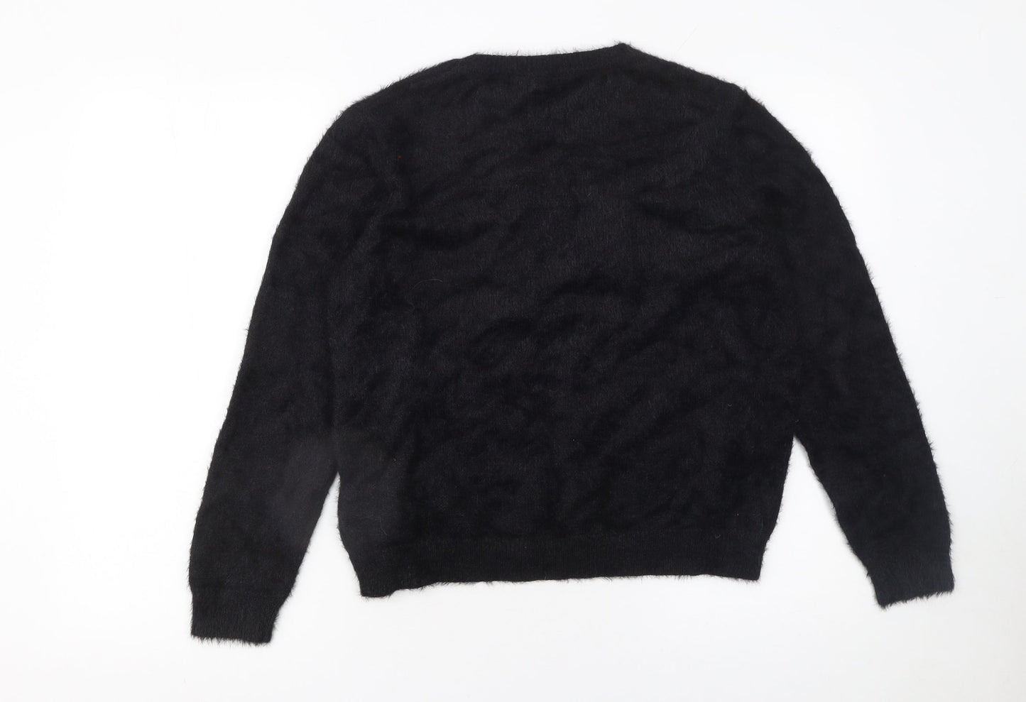 Lipsy Women Black Christmas Candy Kisses Jumper Size 14