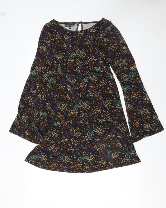 Warehouse Women’s Multicoloured Floral A-Line Dress UK 10