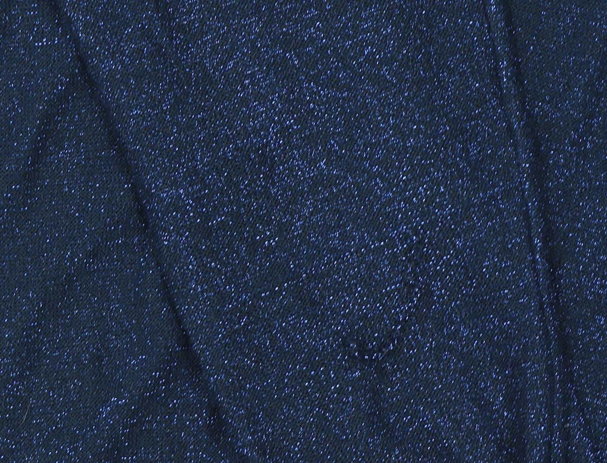Next Women Blue V-Neck Glitter Knit Jumper Size 8