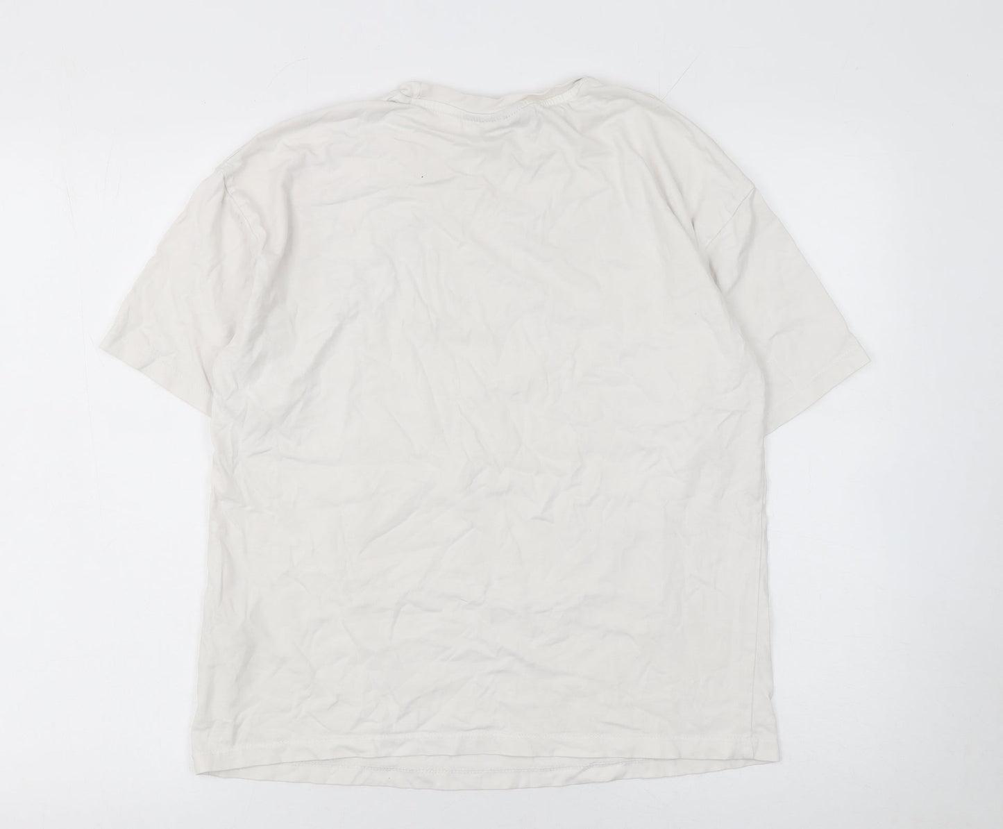Primark Women’s White Ice Cube Graphic T-Shirt XS Cotton Casual