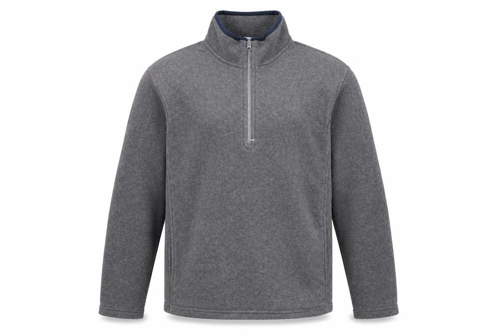 Old Navy Men's Grey Fleece 1/4 Zip Pullover Jacket M