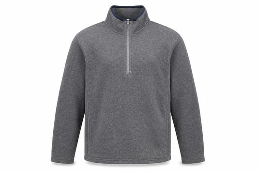 Old Navy Men's Grey Fleece 1/4 Zip Pullover Jacket M