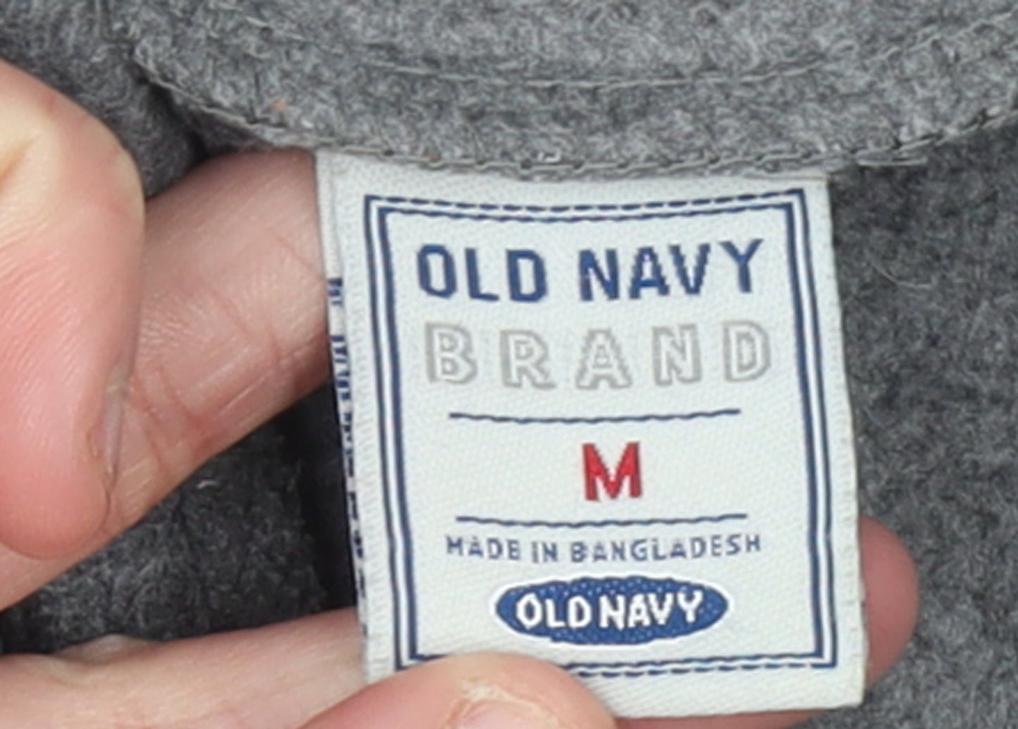Old Navy Men's Grey Fleece 1/4 Zip Pullover Jacket M