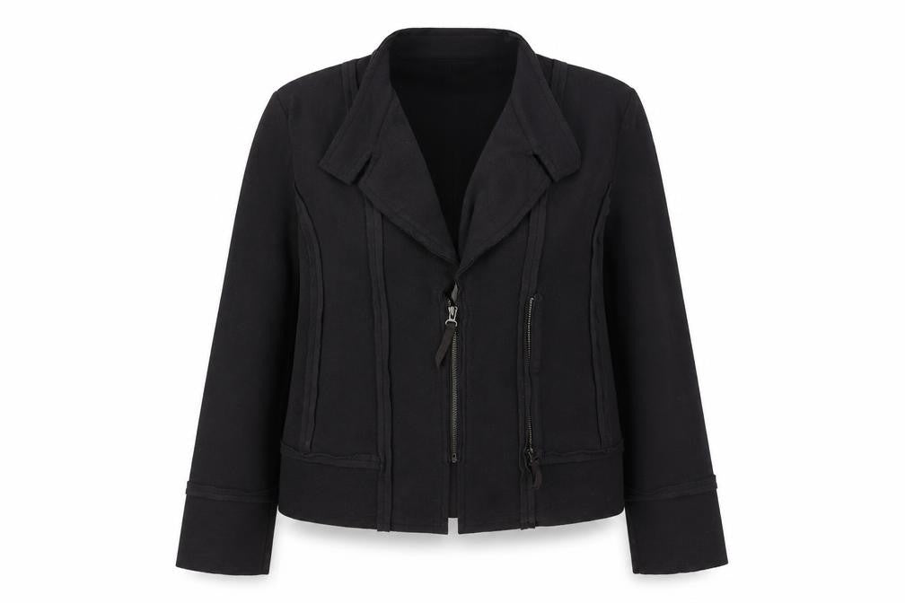 Sandwich Womens Black XL Casual Full Zip Polyester Jacket
