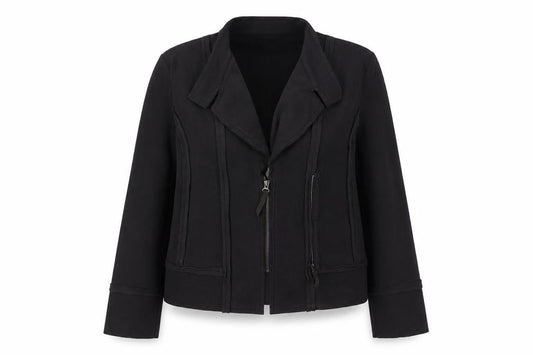 Sandwich Womens Black XL Casual Full Zip Polyester Jacket