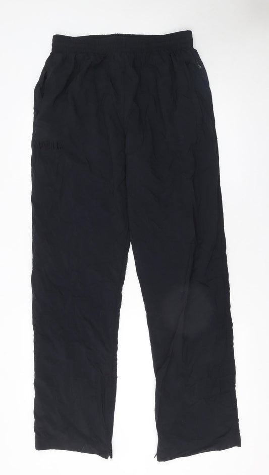 O'Neills Mens Black 2XL Nylon Straight Track Pants with Zips