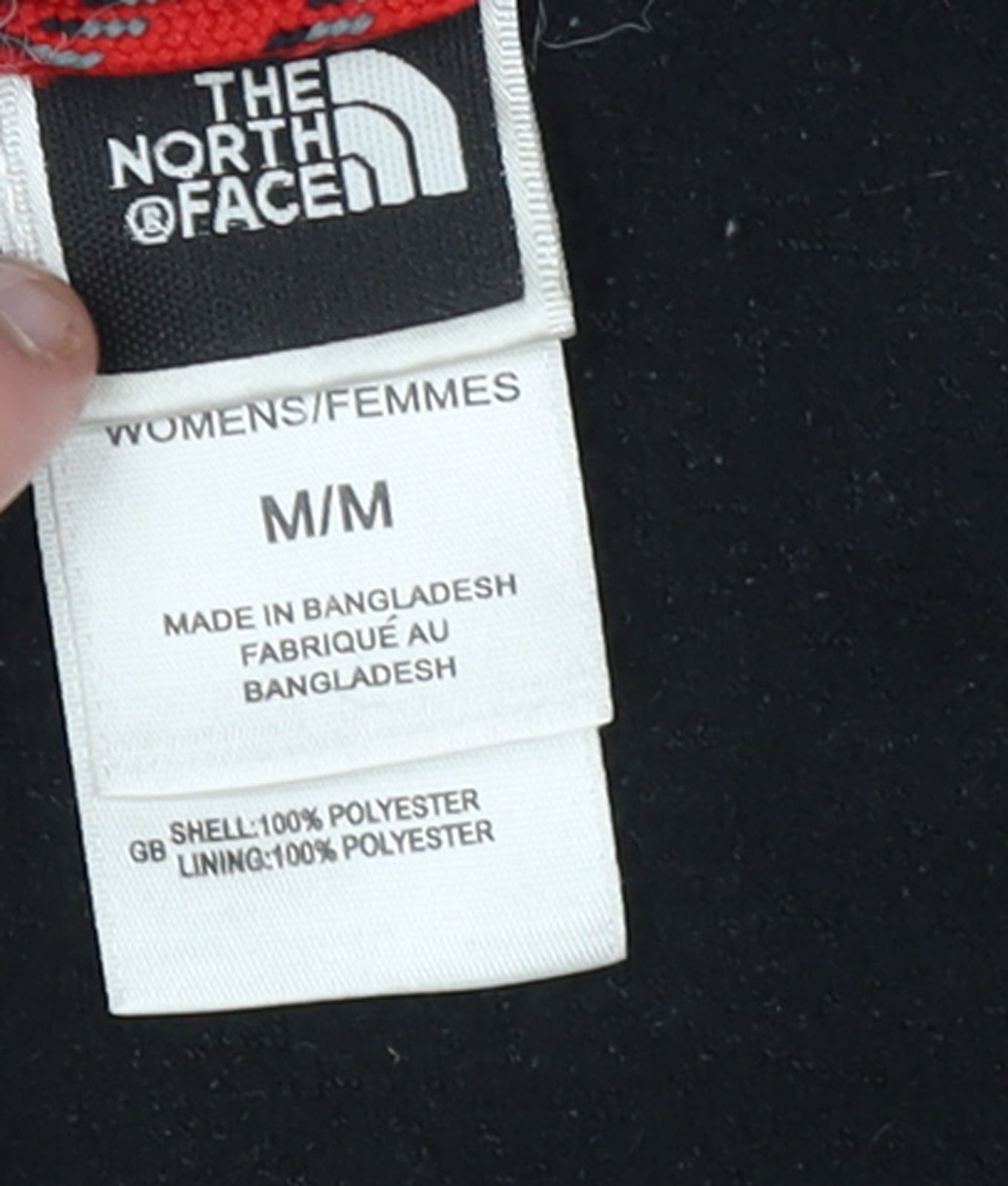The North Face Womens Black Fleece Full Zip Jacket Size M