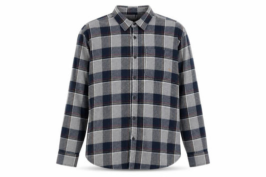 Jack & Jones Men's Blue Checked Flannel Button-Up Shirt XXL
