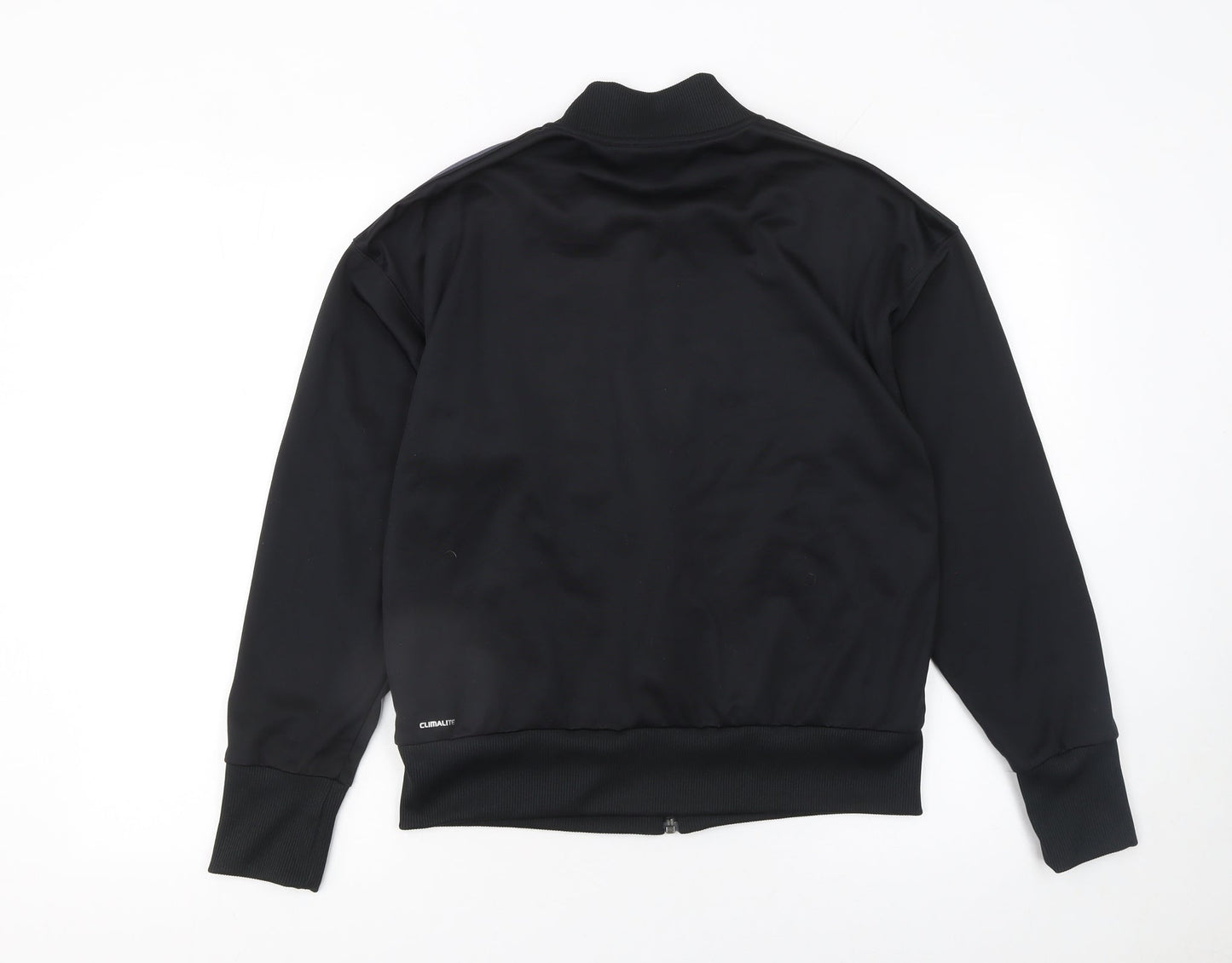 Adidas Womens Black Full Zip Climalite Sweatshirt Size S