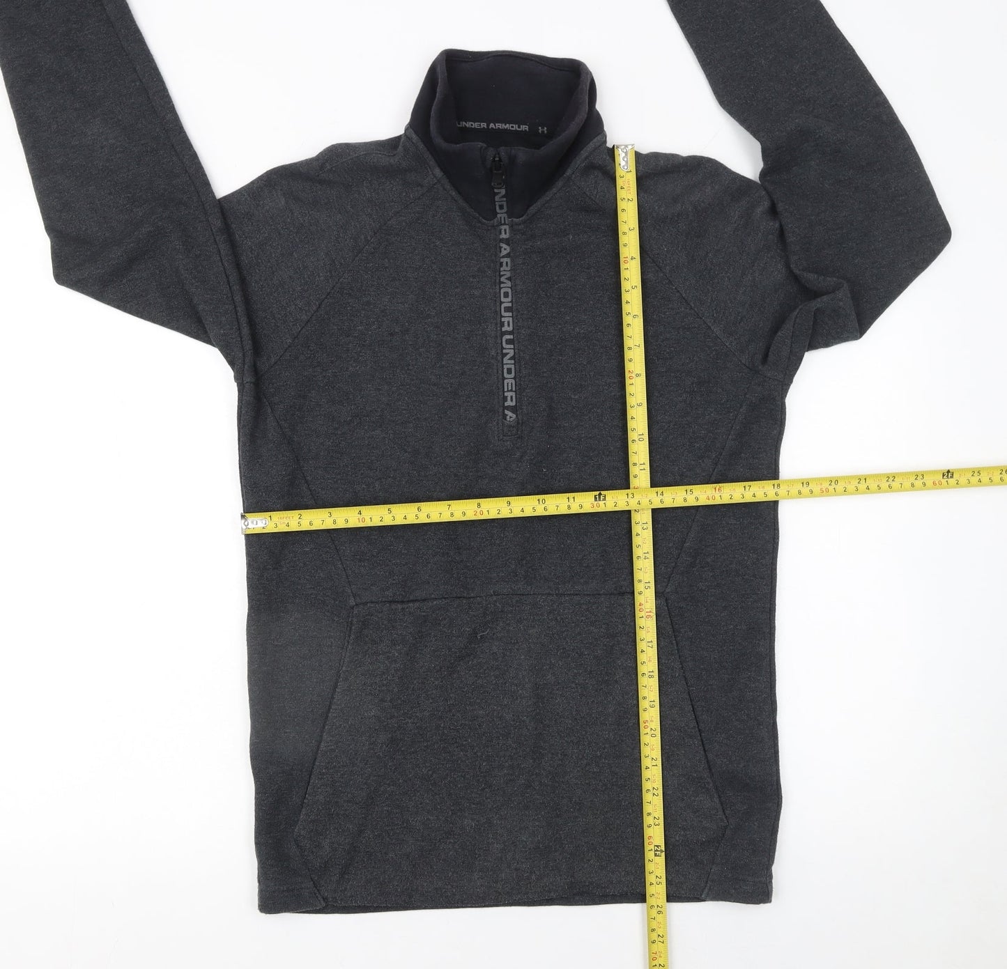 Under Armour Men's Grey 1/4 Zip Fleece Sweatshirt Size S