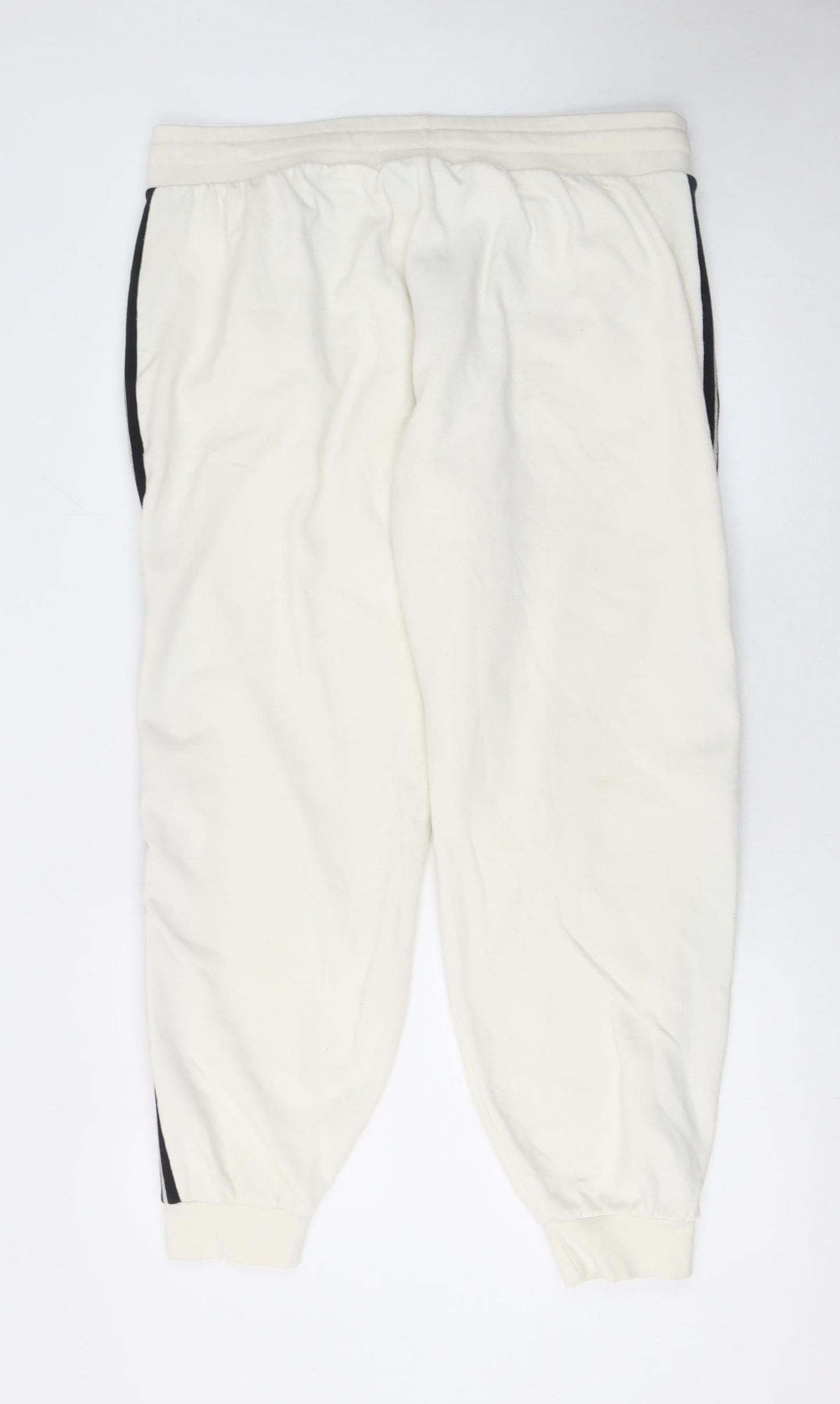 Fila Women's White 3XL Sweatpants with Black Stripe Detail