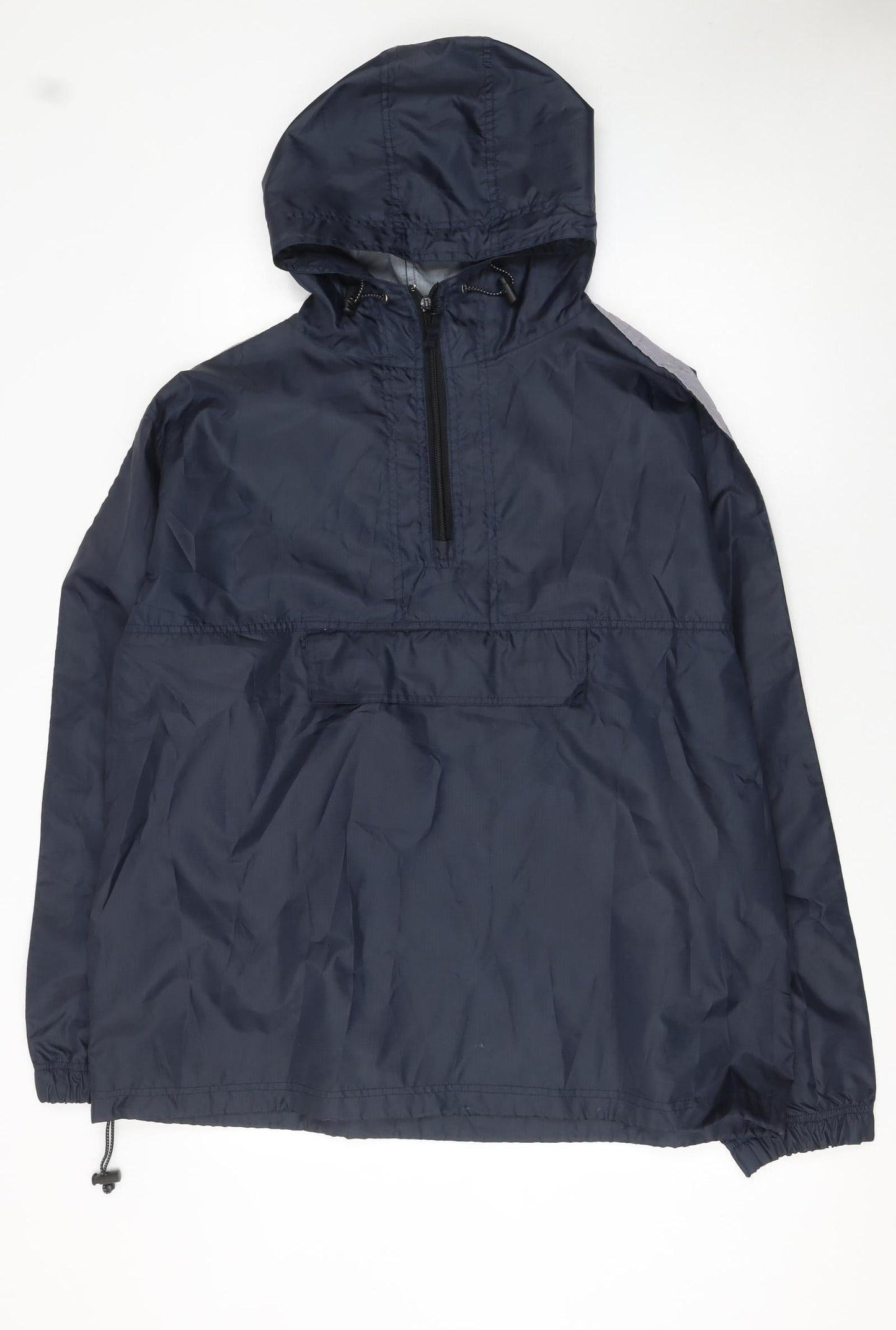Disciple Men's Blue L Anorak Hooded Windproof Lightweight Jacket