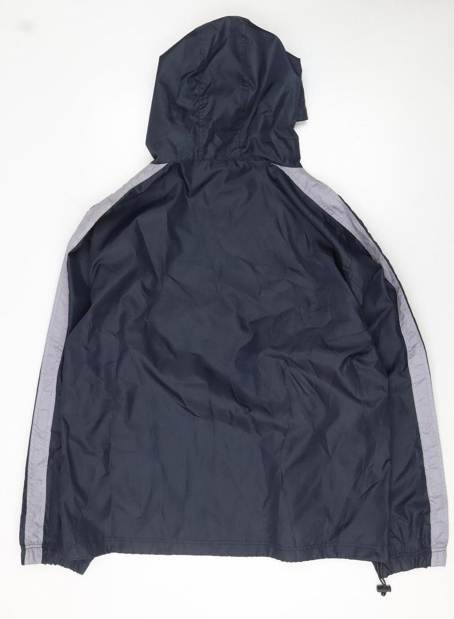 Disciple Men's Blue L Anorak Hooded Windproof Lightweight Jacket