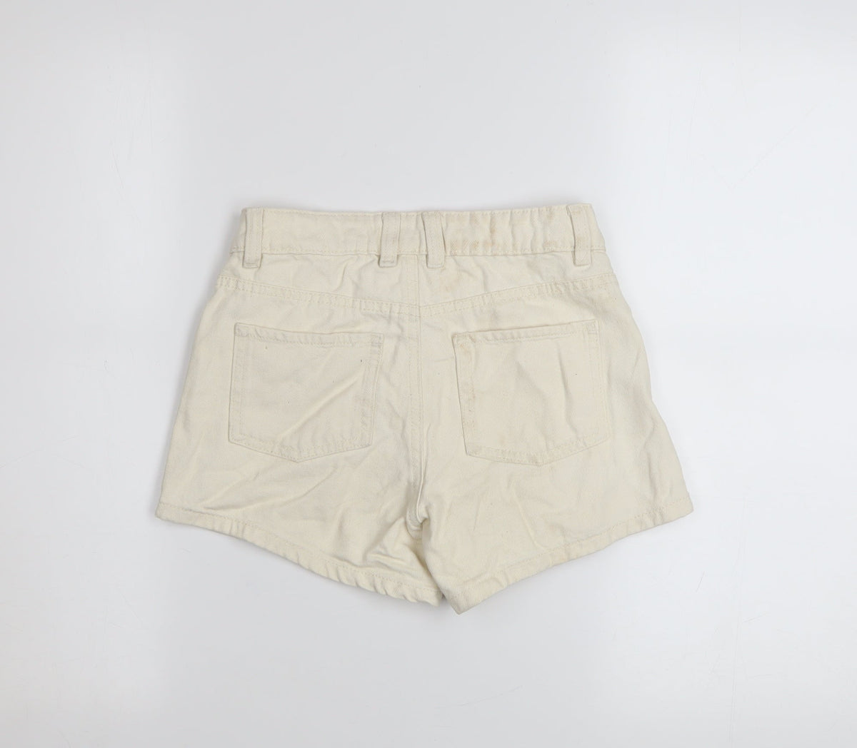 Denim Co Girls Ivory Floral Embroidered Hot Pants Shorts 9-10 Years