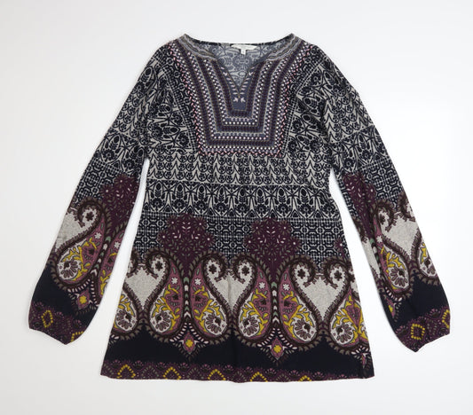 New Look Women’s Multicoloured Paisley Shift Dress Size 8