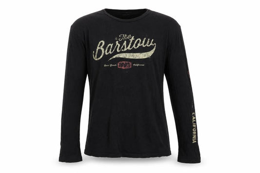 100% Speedlab Men Black Long Sleeve Cotton Graphic Top M