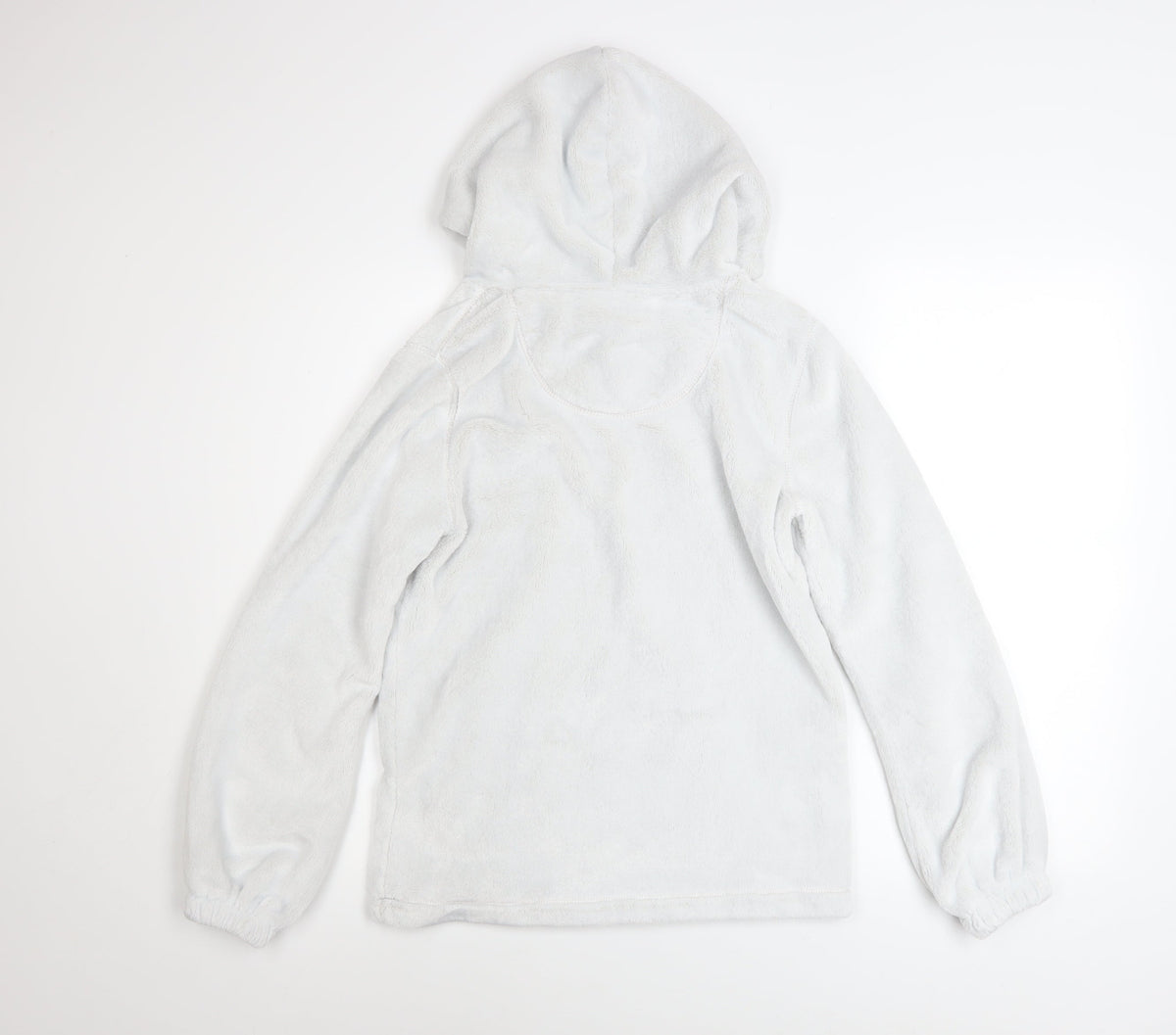 FatFace Girls White Fleece Pullover Hoodie 12-13 Years Hooded Jumper