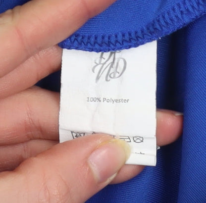 DFND Men’s Blue Black Track Jacket Size S Polyester Full Zip