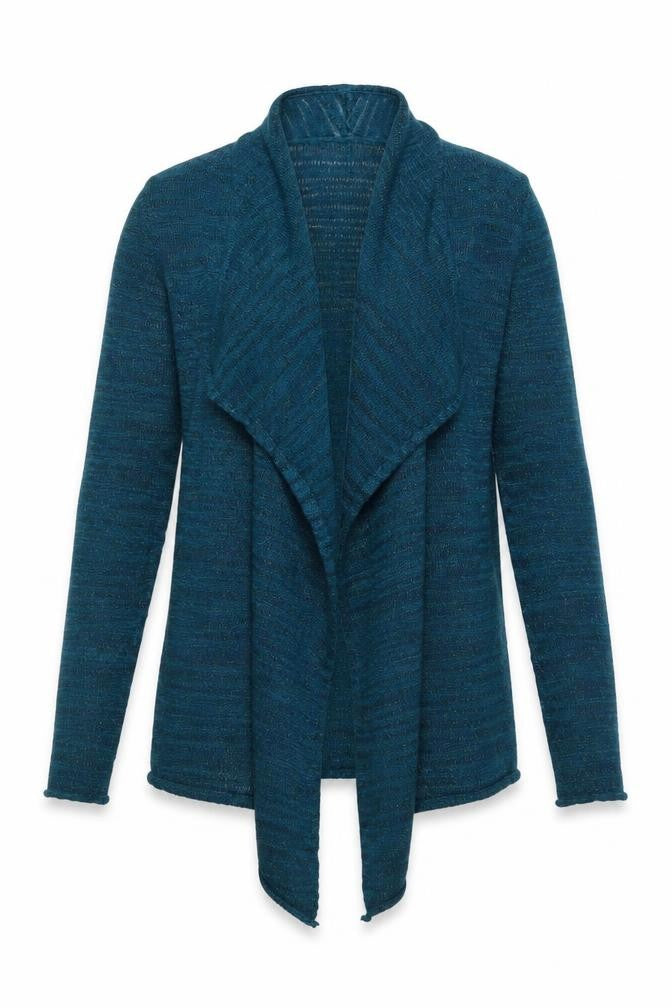 Express Women's Blue Open Front Knit Cardigan Size M