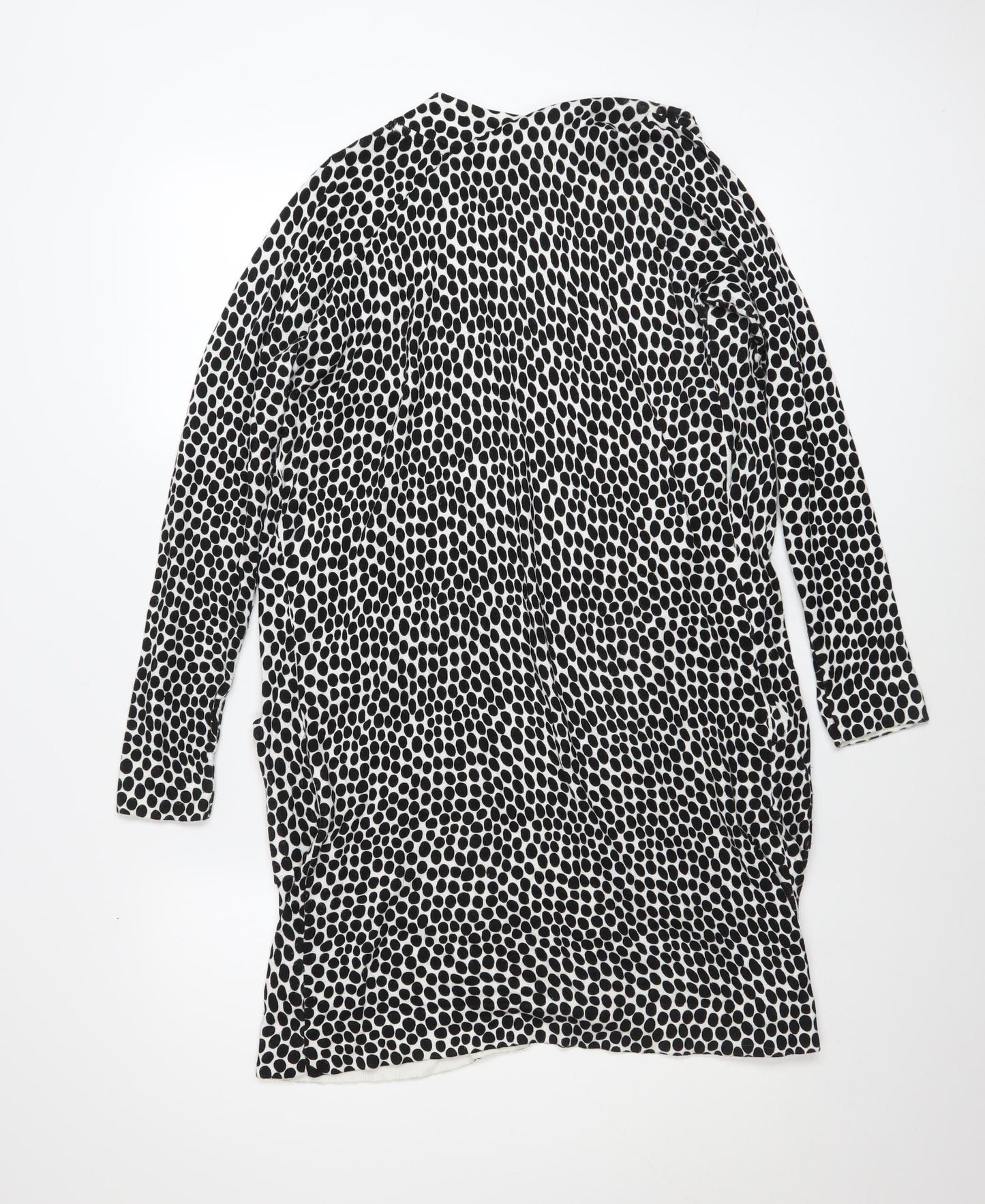 Capsule Women’s Black Polka Dot Longline Cardigan Size 8/10