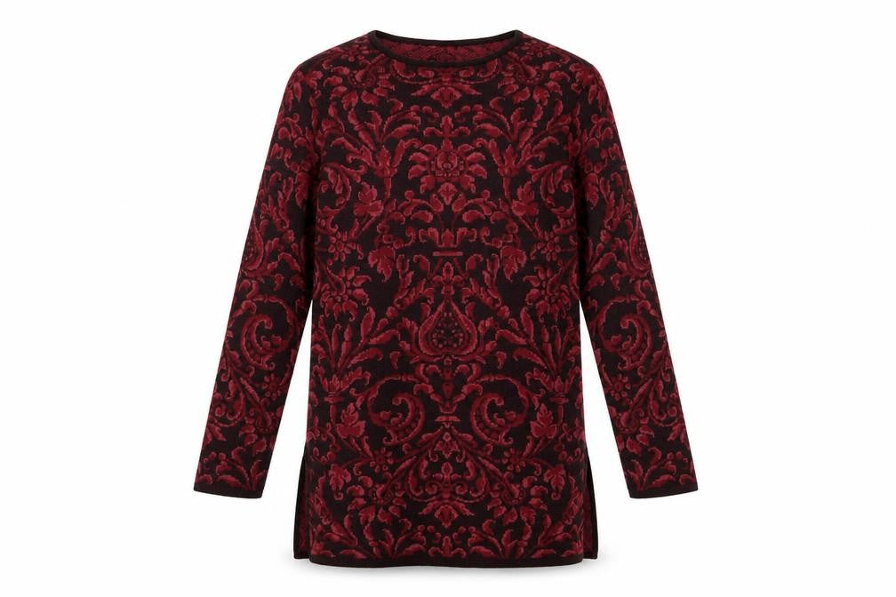 Marks & Spencer Women Red Paisley Knit Shift Dress Size 8