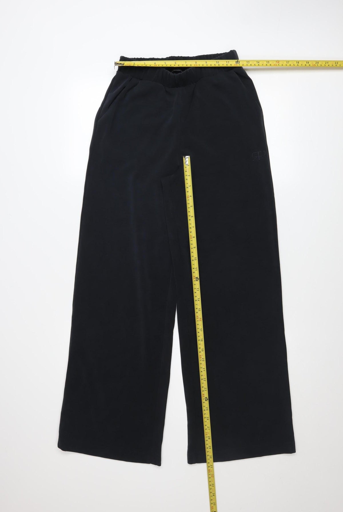 Parfois Womens Black Wide-Leg Modal Blend Elastic Waist Trousers XS