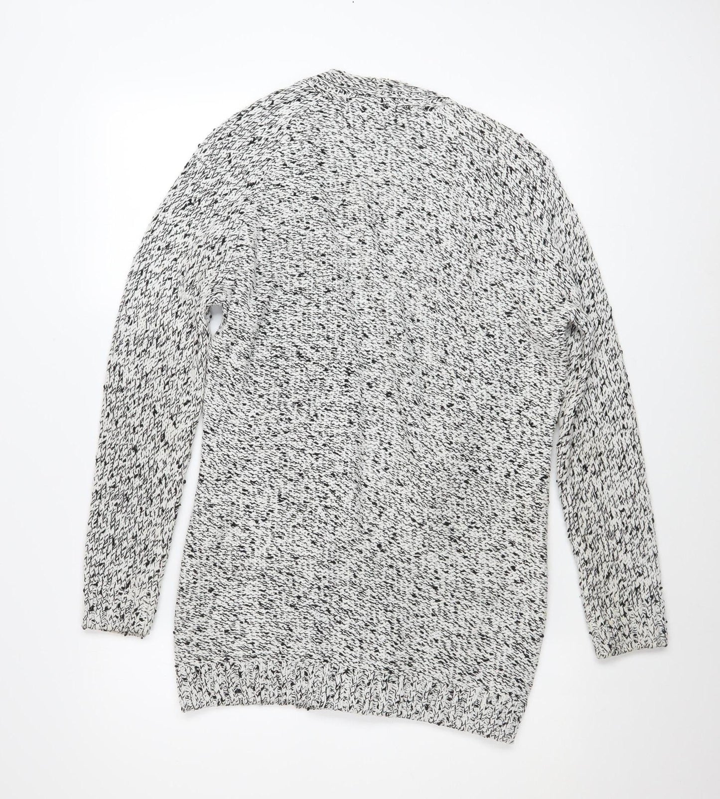 Marks and Spencer Women’s Grey Studded Open Knit Cardigan Size 10