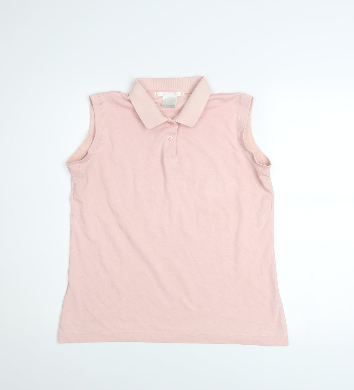 Nike Golf Women's Pink Sleeveless Polo Top Size S Dri-Fit Activewear