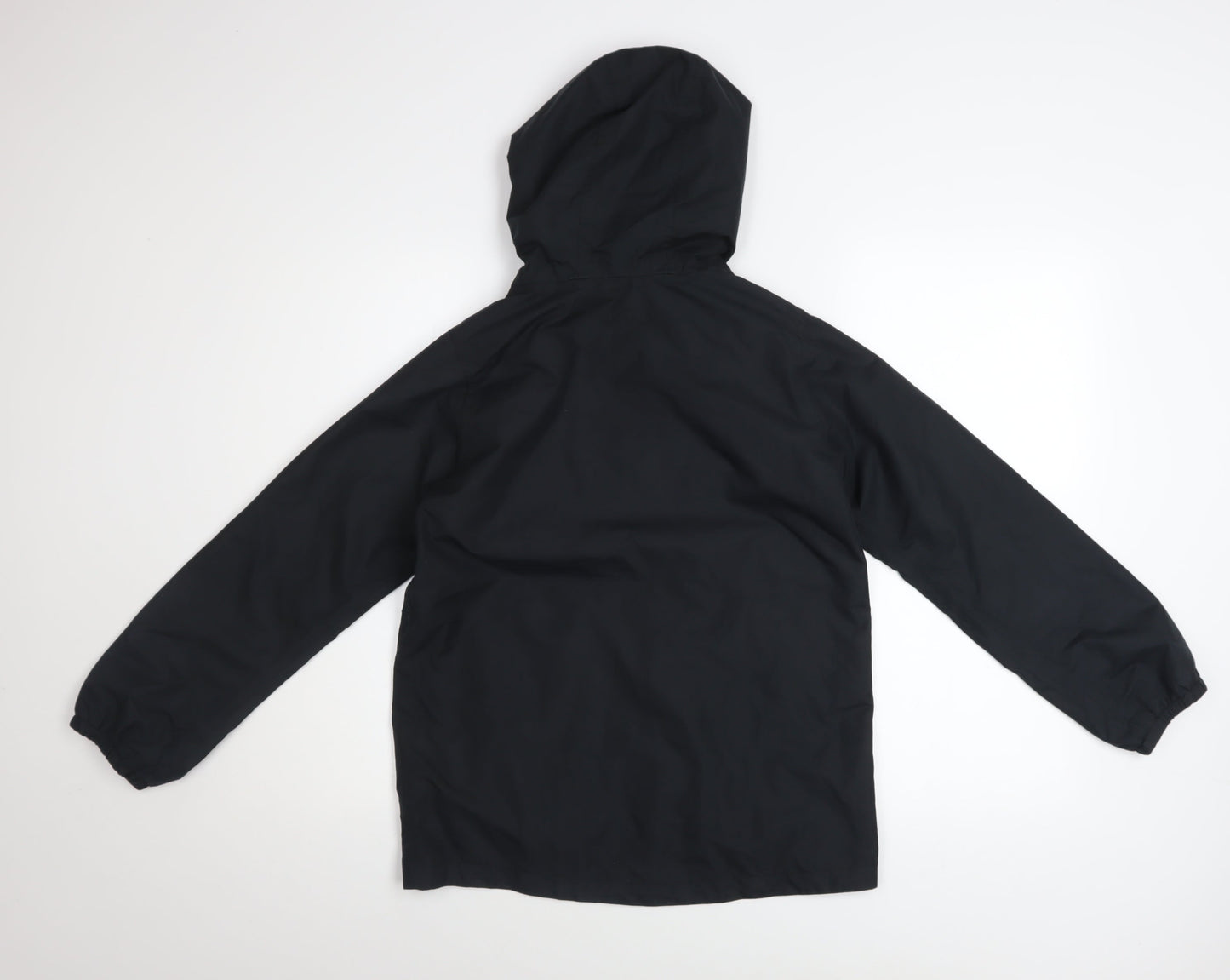 Peter Storm Boys Black Waterproof Hooded Rain Coat Jacket 11-12 Years