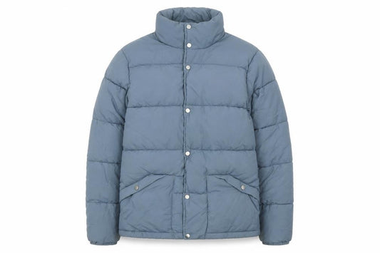 EASY Women Blue Puffer Jacket M Polyamide Polyester Lined Winter Coat