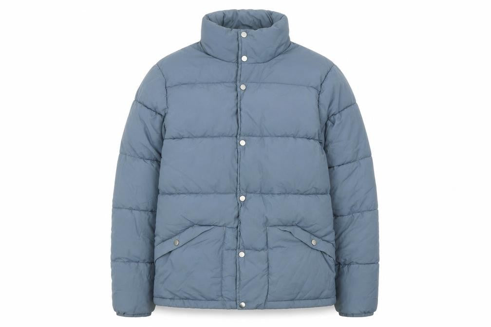 Easy Women Blue Puffer Jacket M Polyamide Polyester Lined Winter Coat