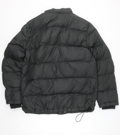Gap Womens Black L Puffer Jacket Down Insulated Nylon Winter Coat
