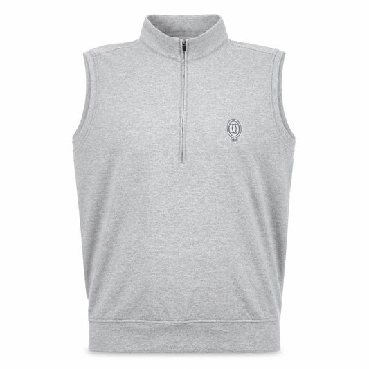 Donald Ross Men's Grey Sleeveless 1/2 Zip Golf Top Size M