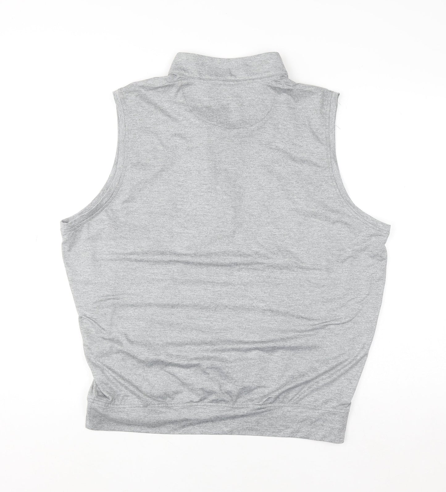 Donald Ross Men's Grey Sleeveless 1/2 Zip Golf Top Size M