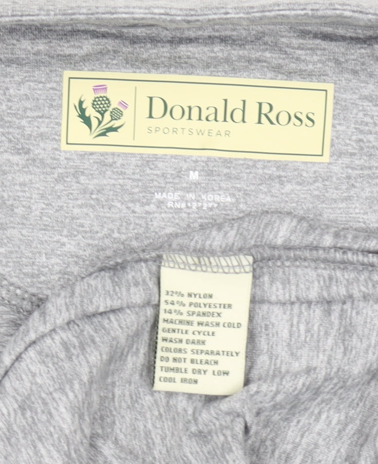 Donald Ross Men's Grey Sleeveless 1/2 Zip Golf Top Size M