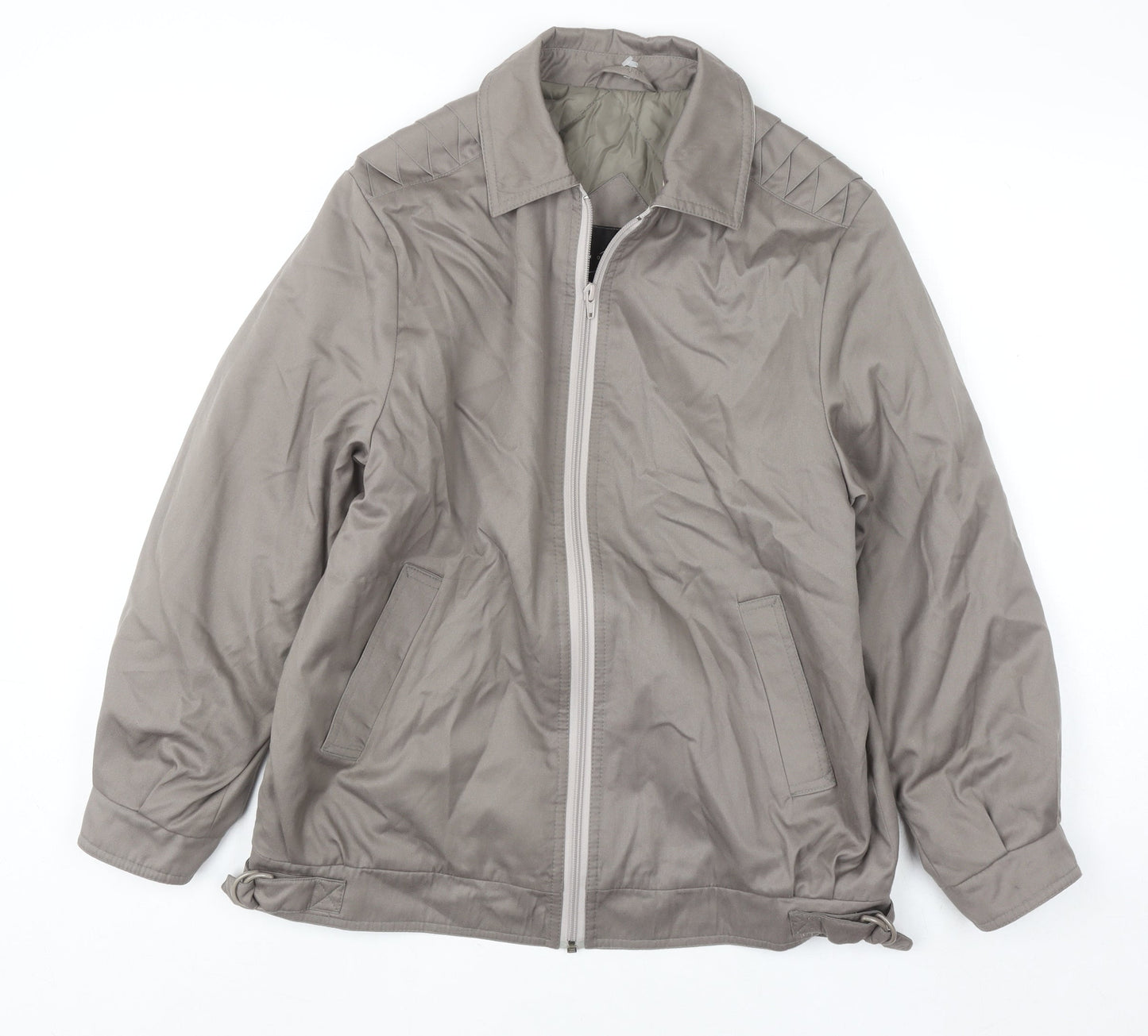 Simon Blair Women’s Beige Full Zip Lined Casual Jacket Size 12