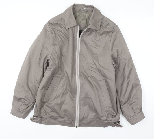 Simon Blair Women’s Beige Full Zip Lined Casual Jacket Size 12